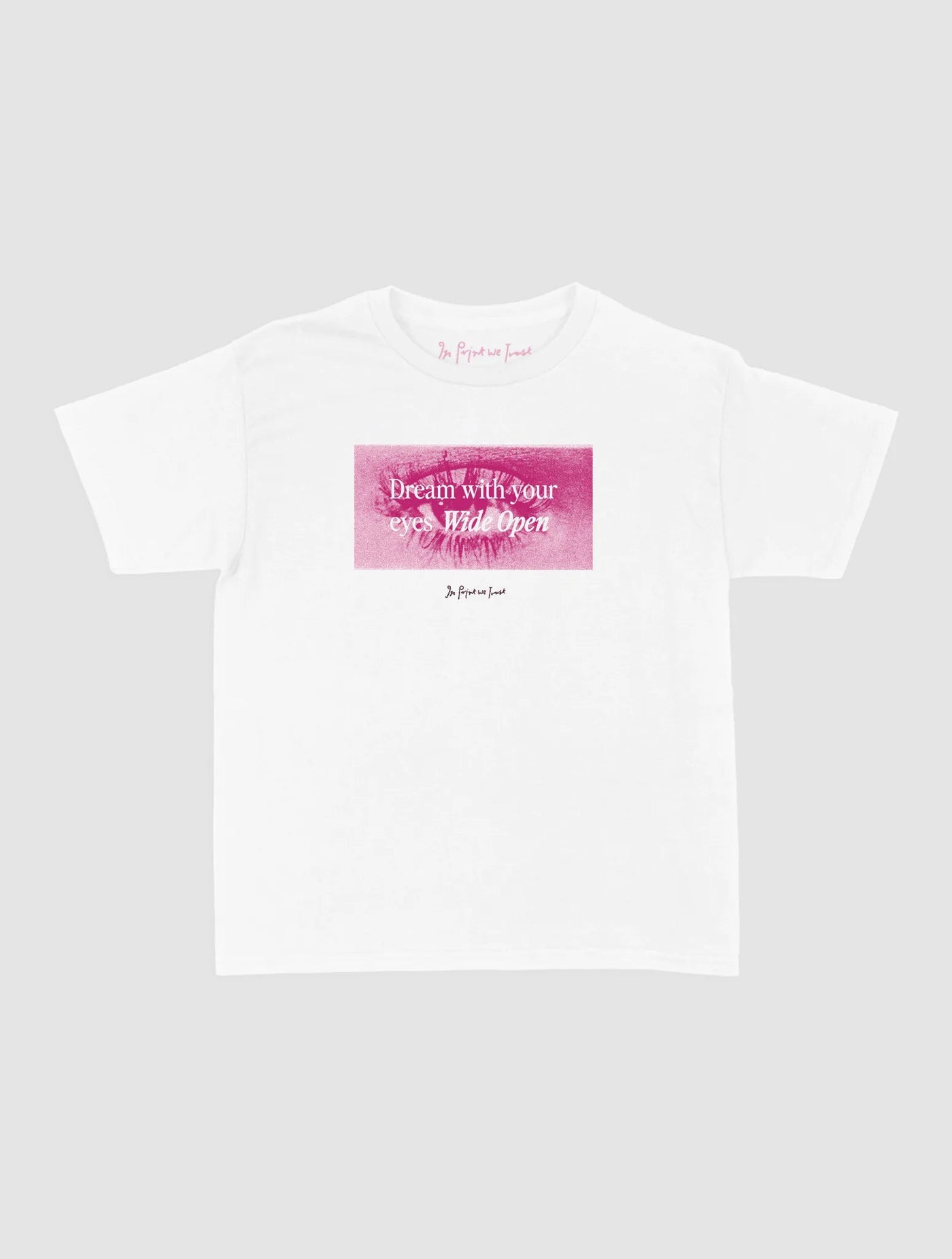 wide open baby tee - In Print We Trust