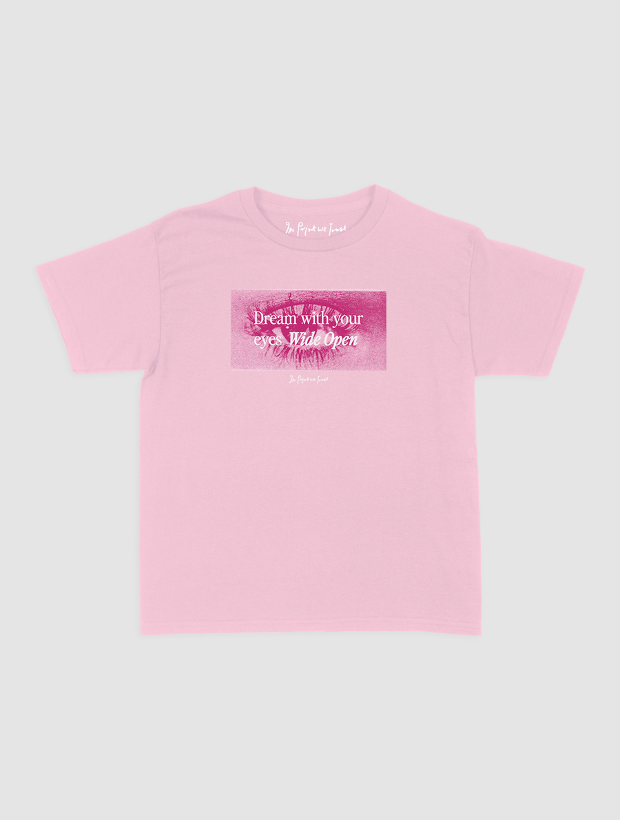 wide open baby tee - In Print We Trust