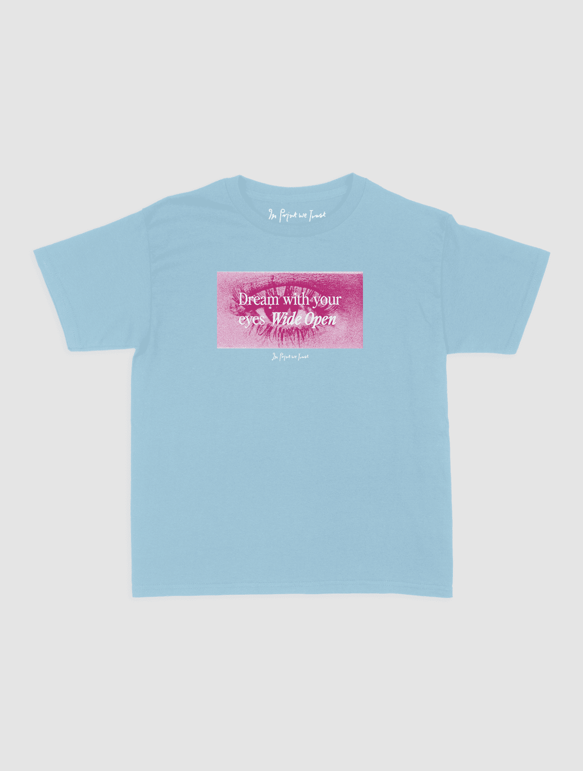 wide open baby tee - In Print We Trust