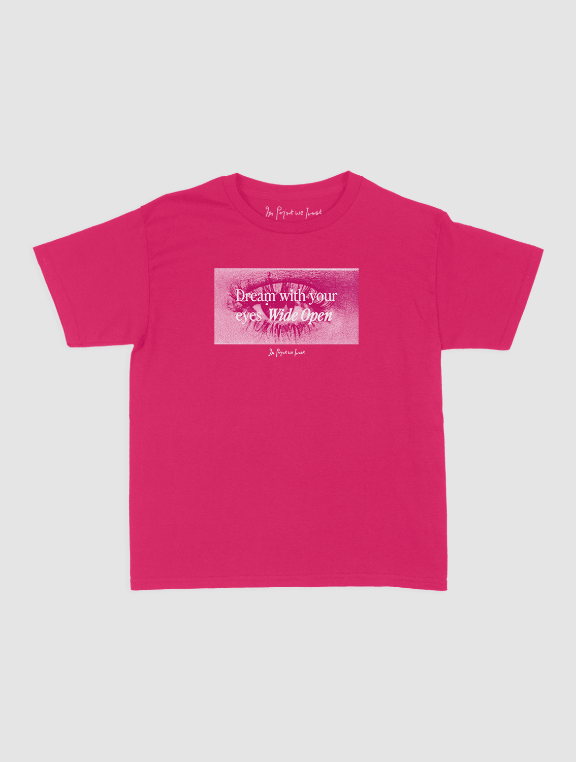 wide open baby tee - In Print We Trust