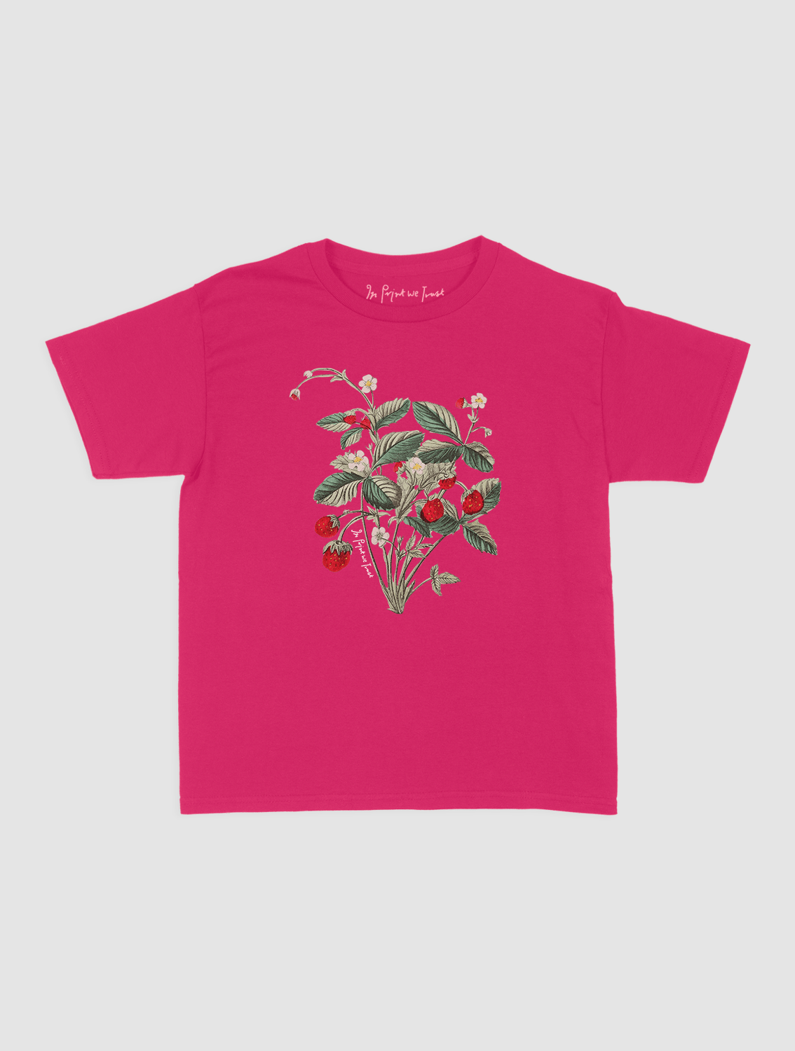 wild strawberry baby tee - In Print We Trust