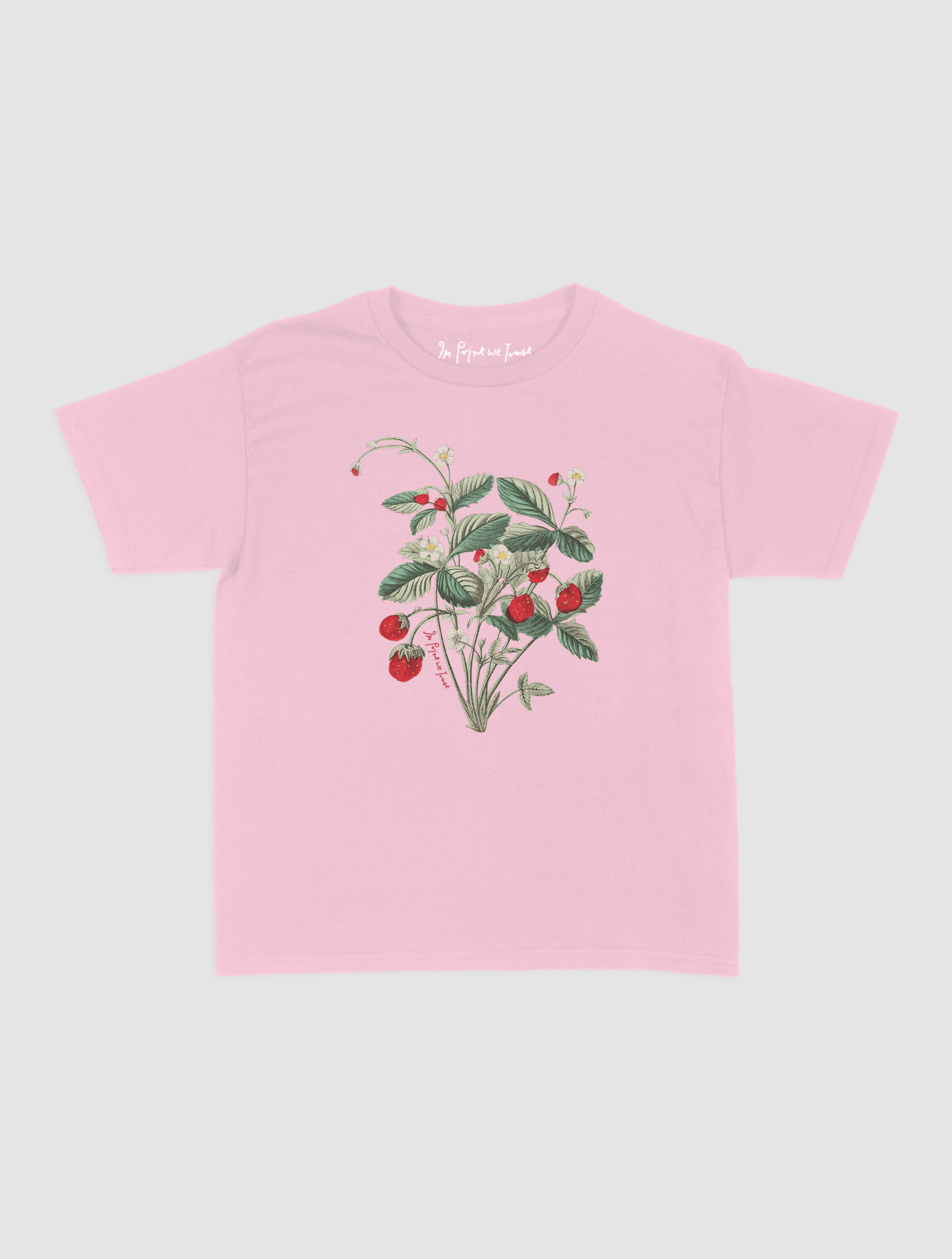 wild strawberry baby tee - In Print We Trust