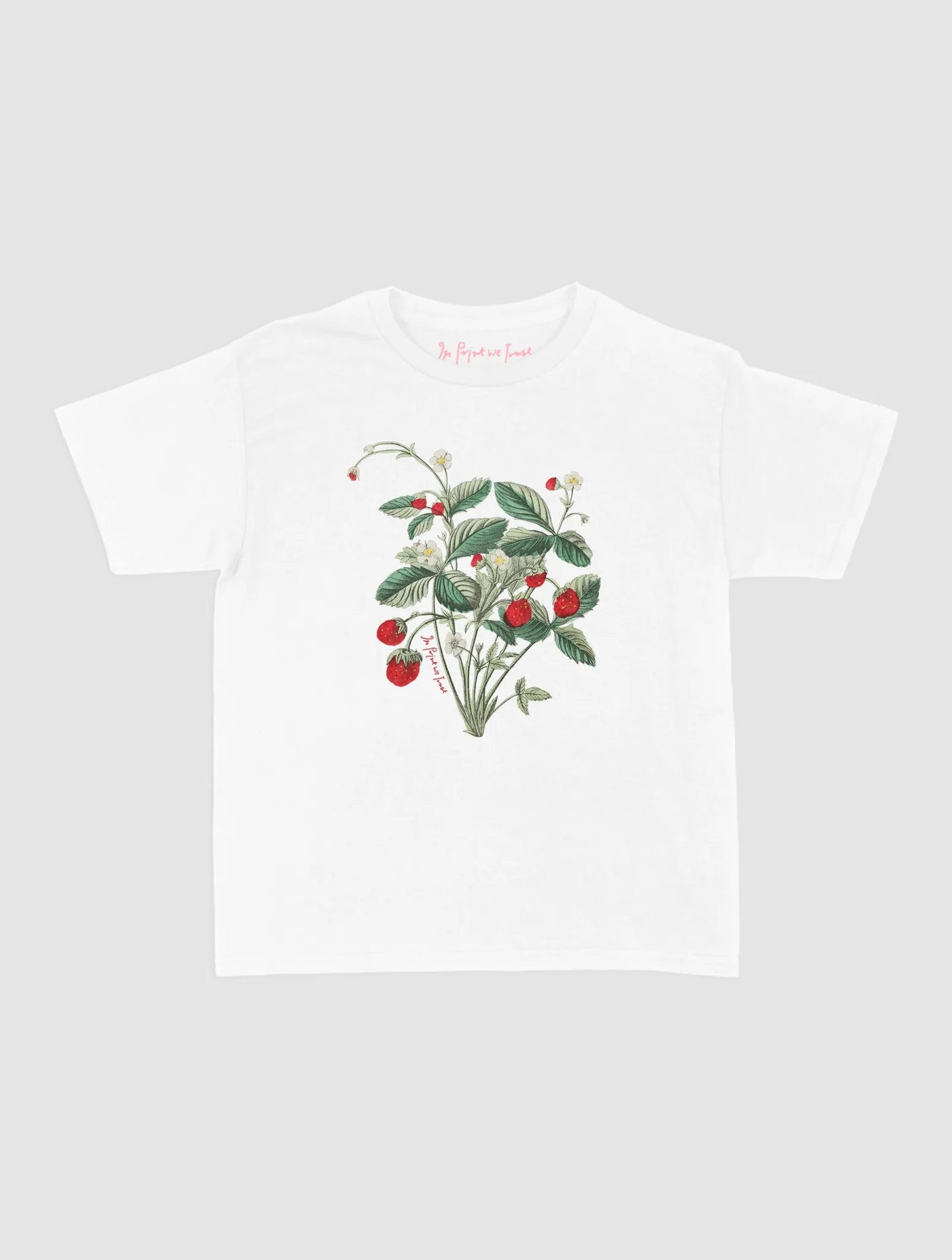 wild strawberry baby tee - In Print We Trust