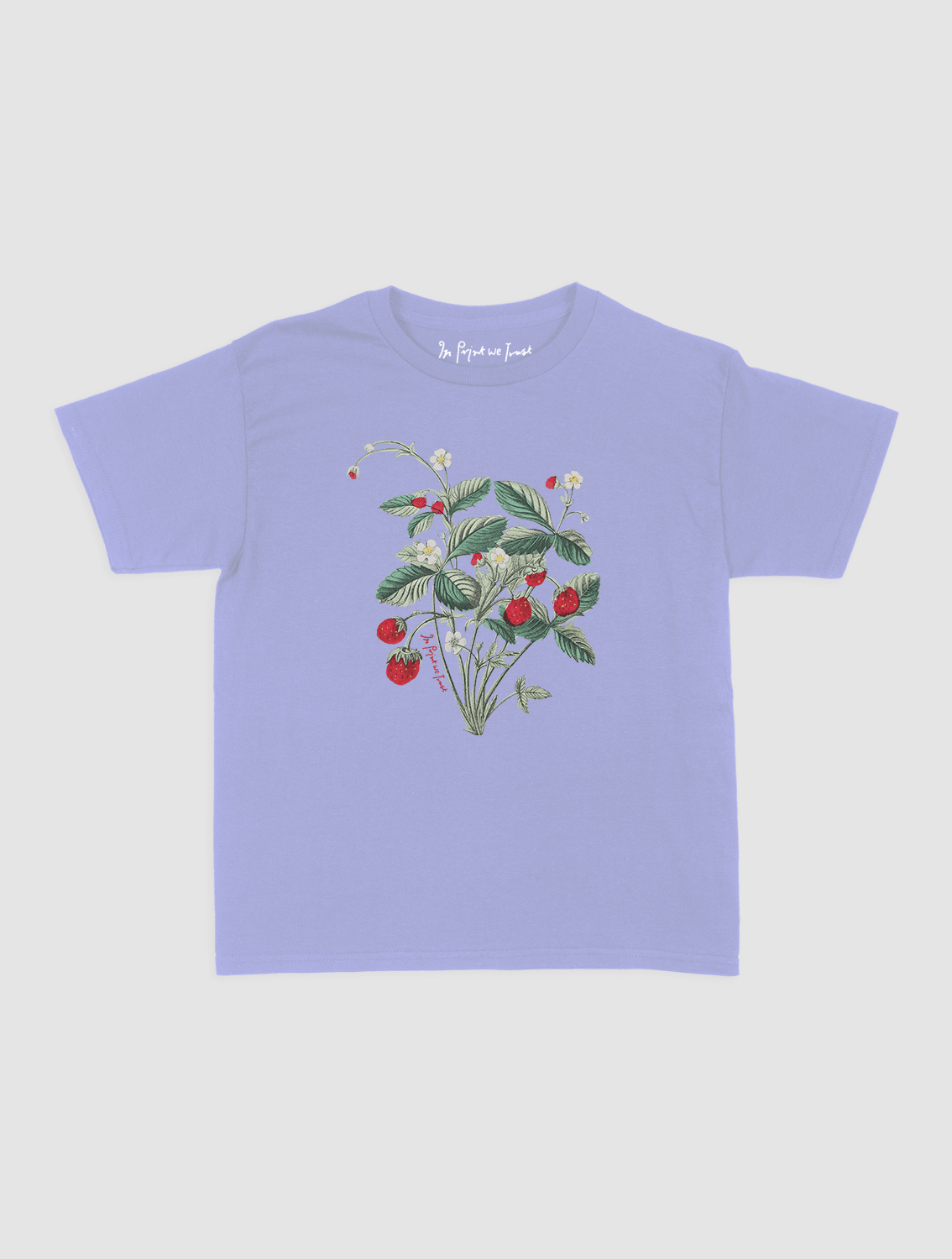 wild strawberry baby tee - In Print We Trust