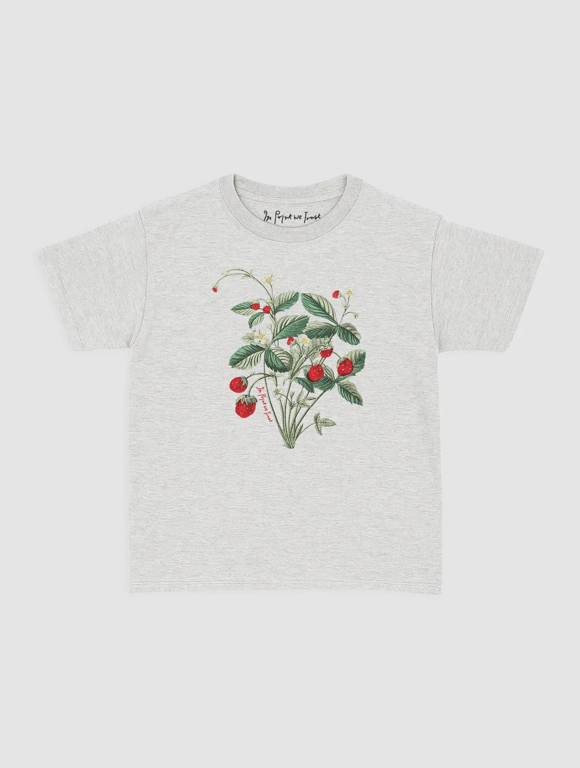 wild strawberry baby tee - In Print We Trust