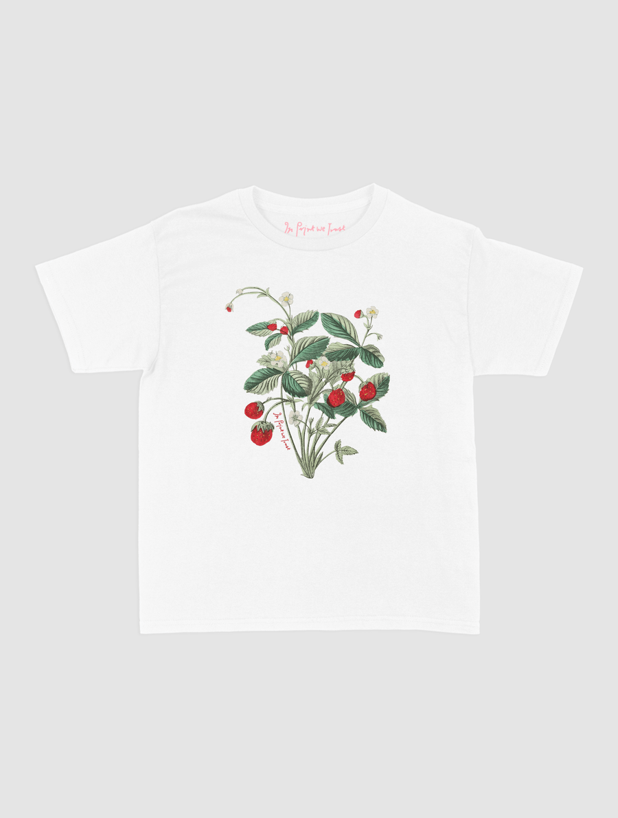 wild strawberry baby tee - In Print We Trust