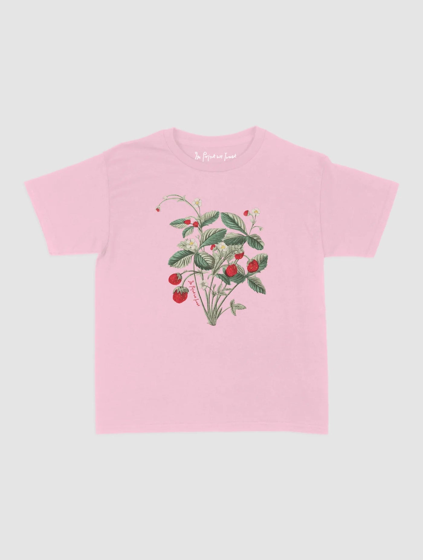 wild strawberry baby tee - In Print We Trust