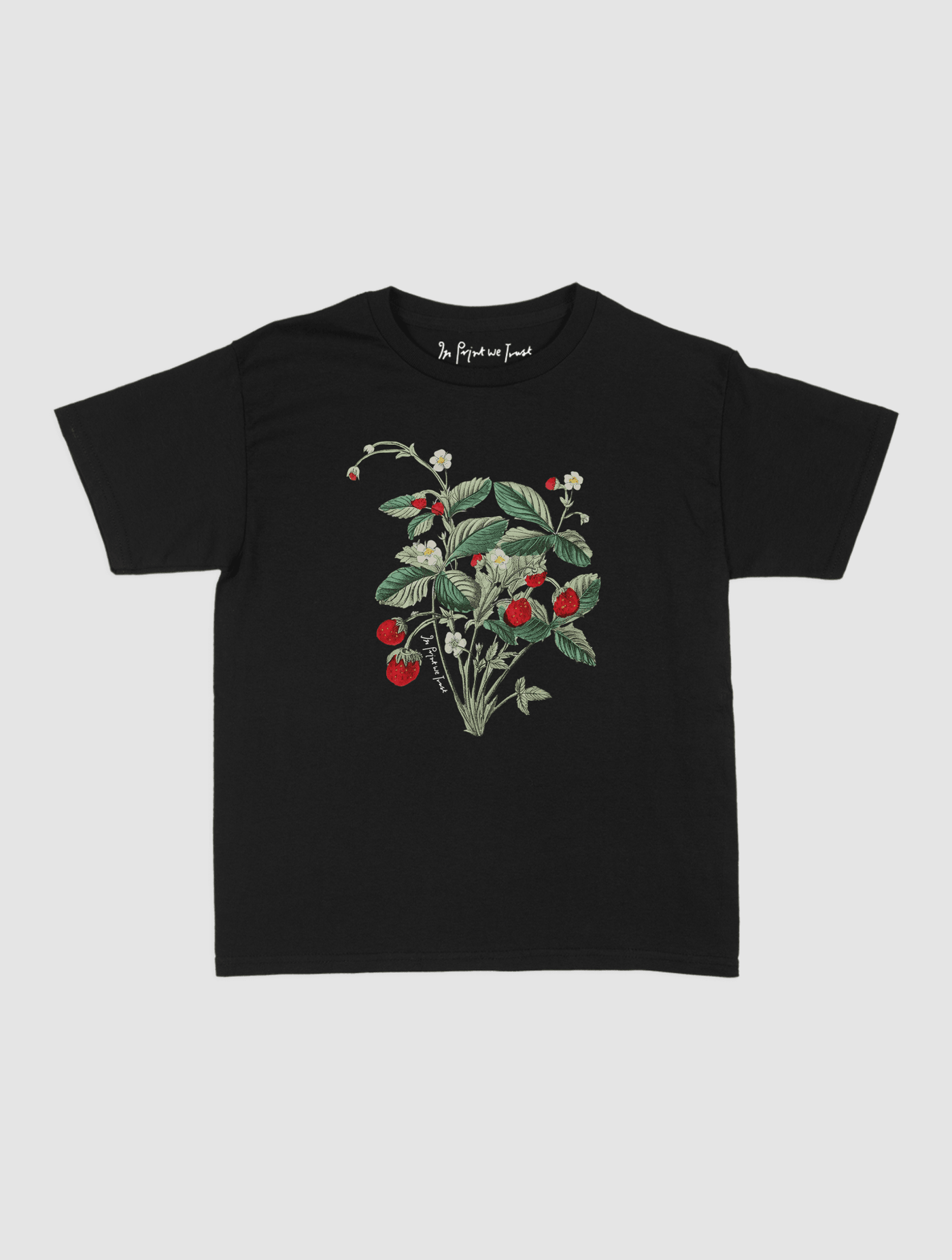 wild strawberry baby tee - In Print We Trust