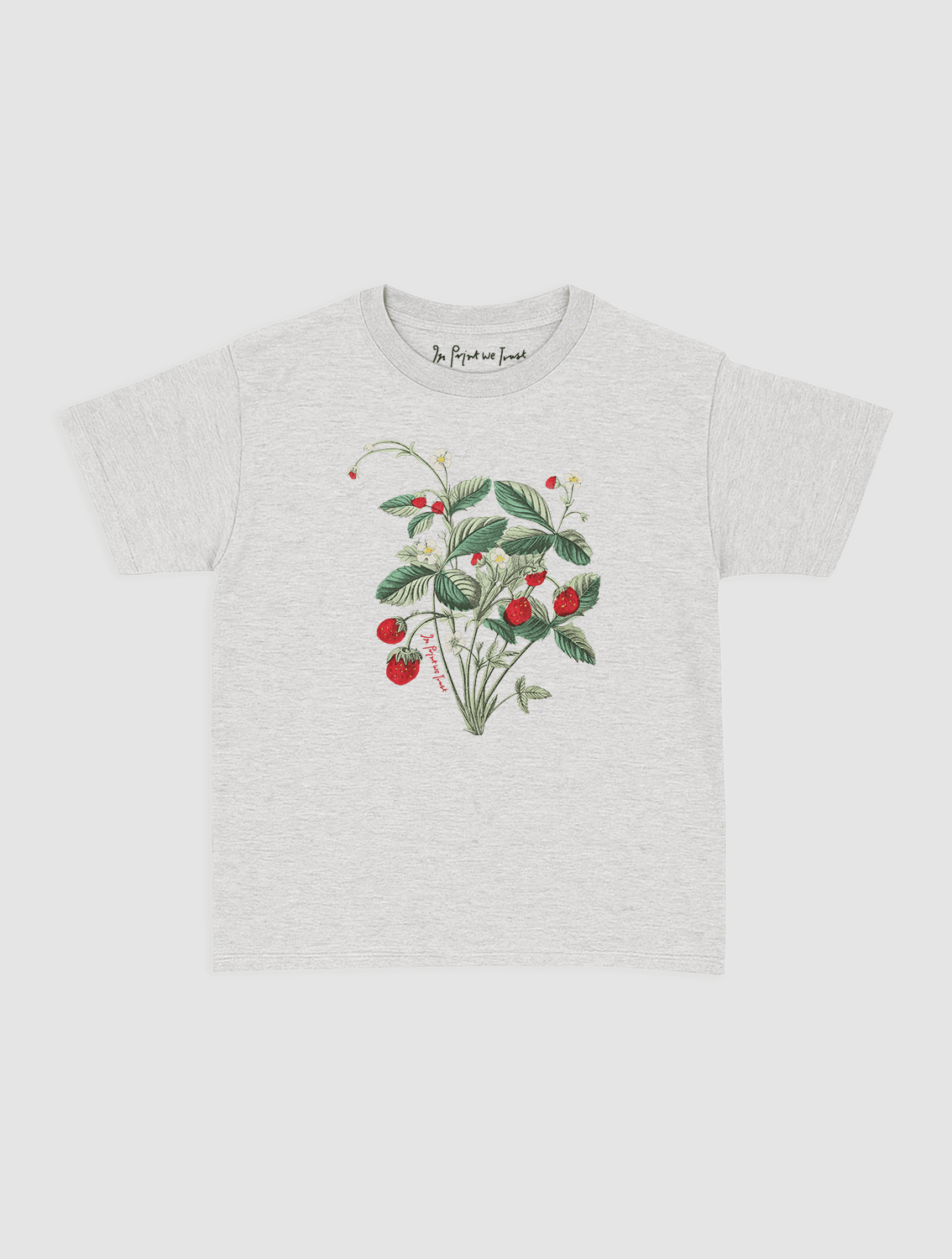 wild strawberry baby tee - In Print We Trust