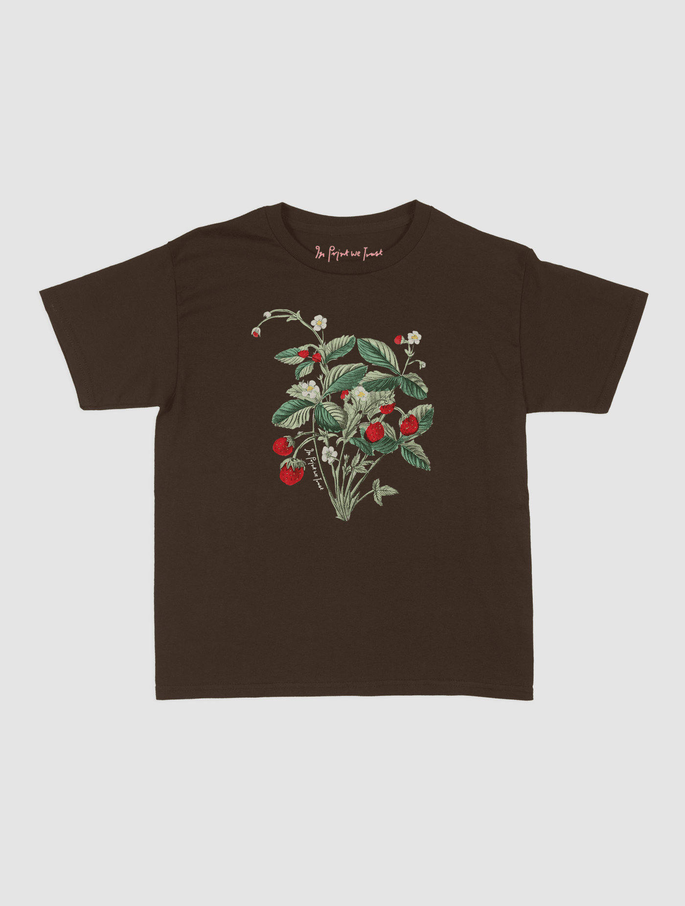 wild strawberry baby tee - In Print We Trust