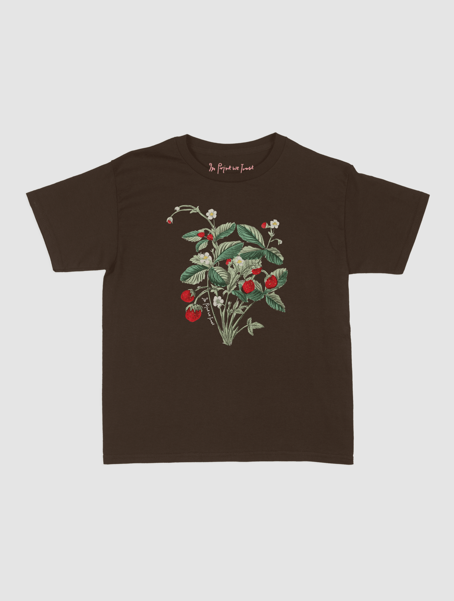 wild strawberry baby tee - In Print We Trust