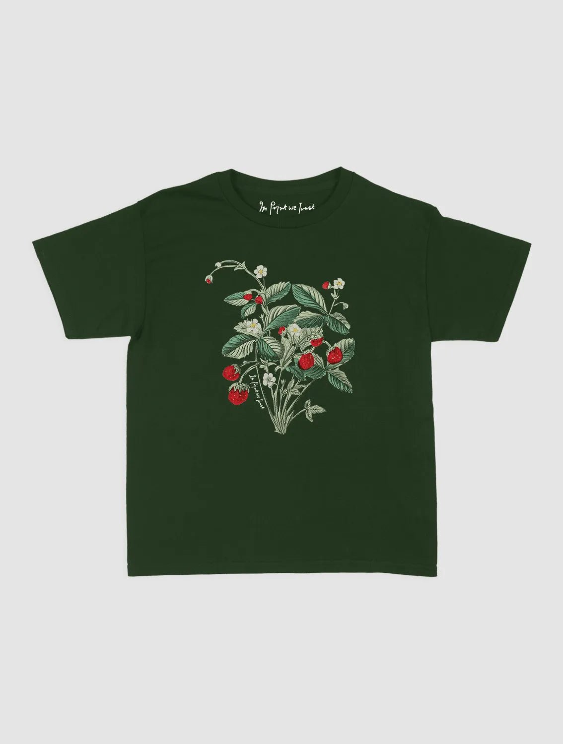 wild strawberry baby tee - In Print We Trust