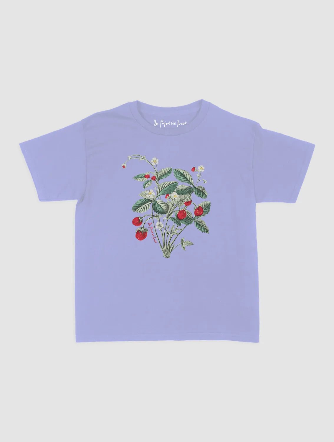 wild strawberry baby tee - In Print We Trust