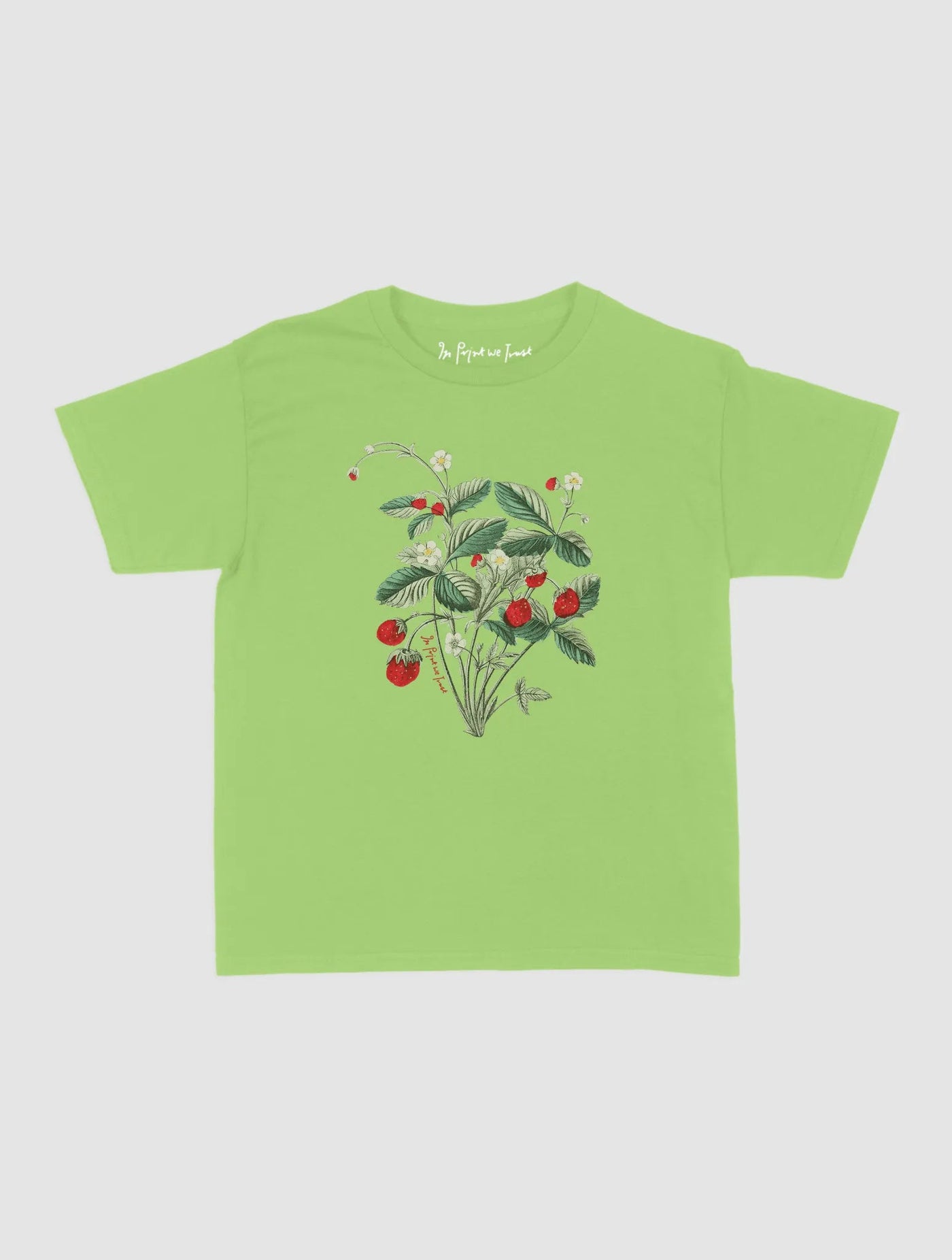 wild strawberry baby tee - In Print We Trust