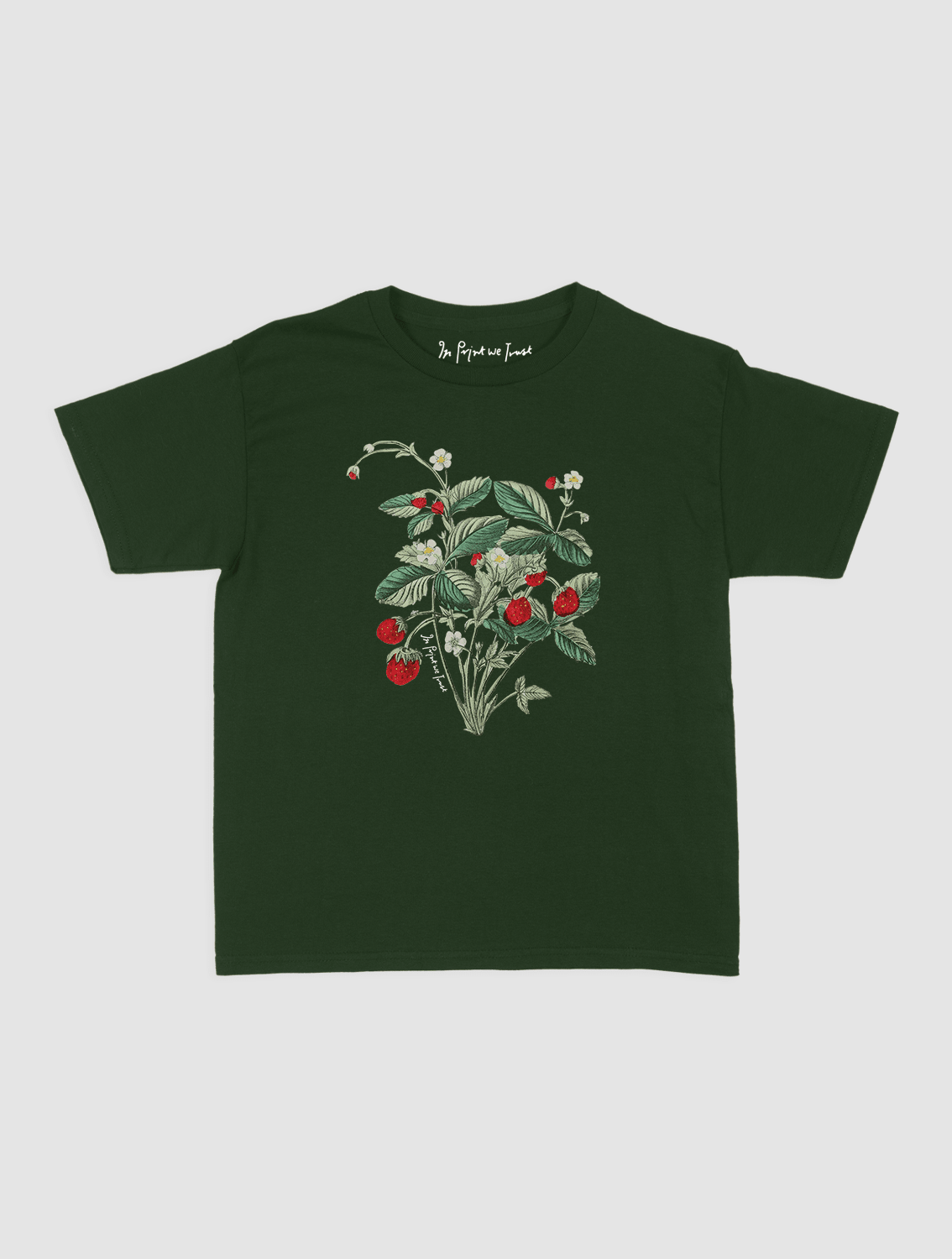wild strawberry baby tee - In Print We Trust