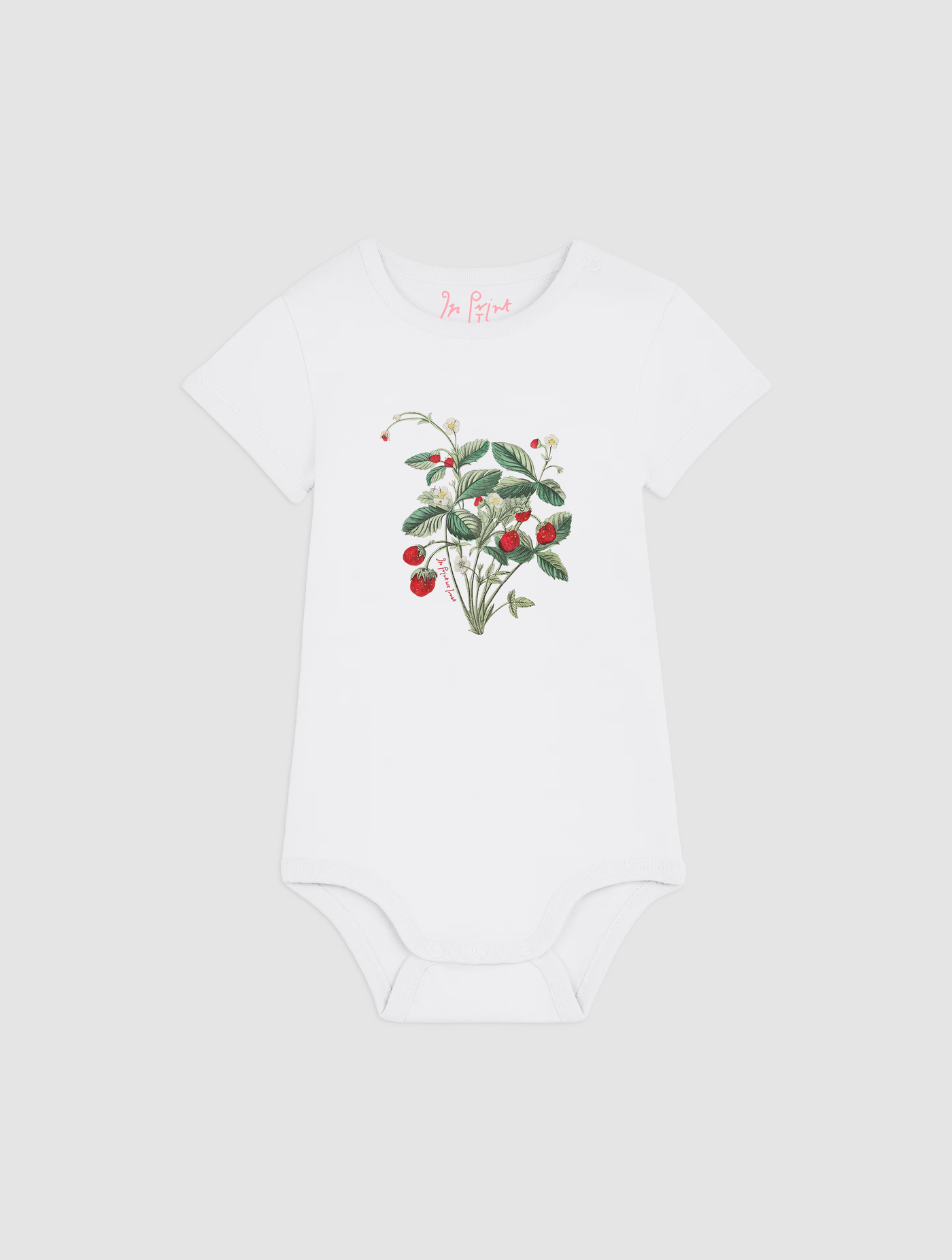 wild strawberry bodysuit for babies