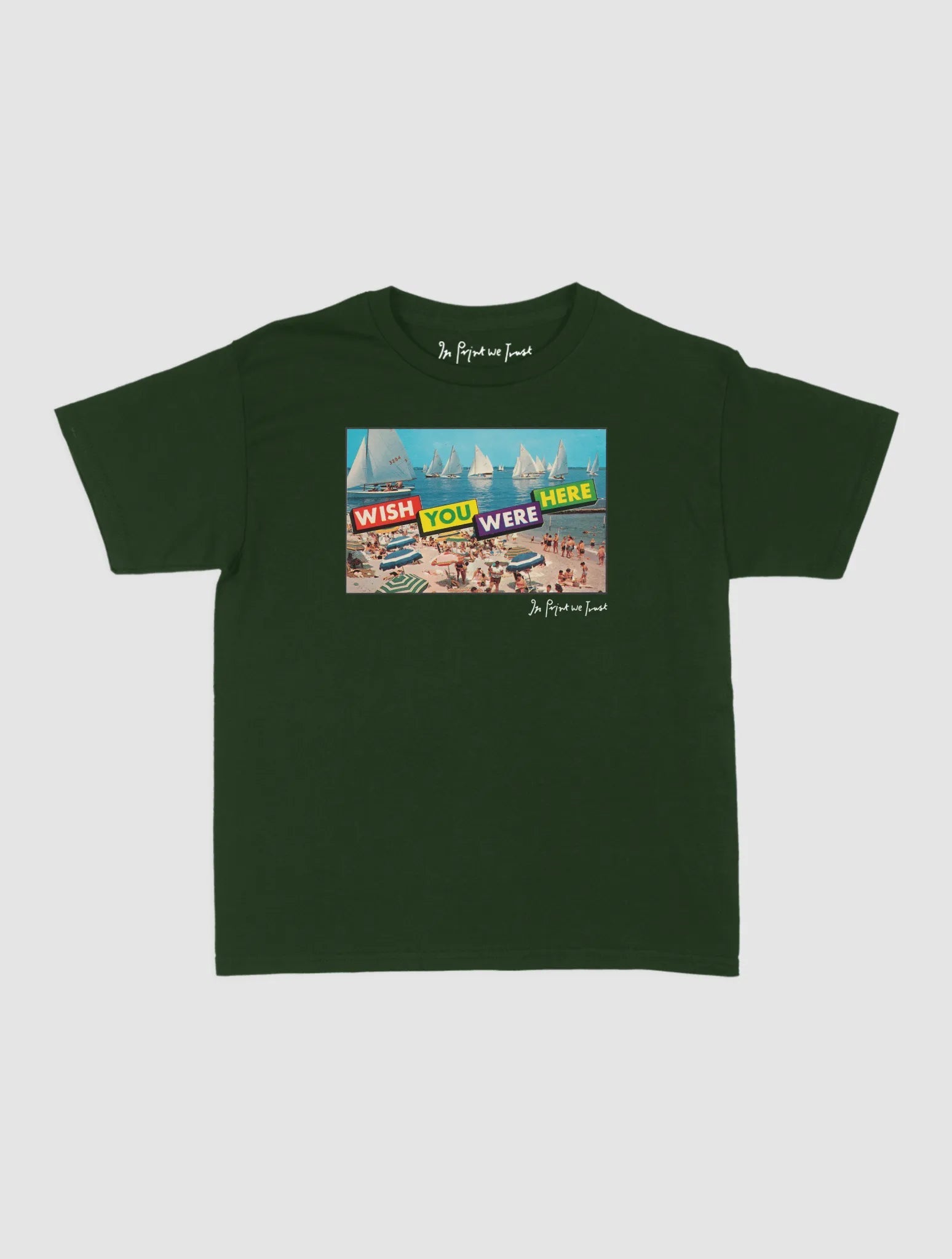 wish you were here baby tee - In Print We Trust