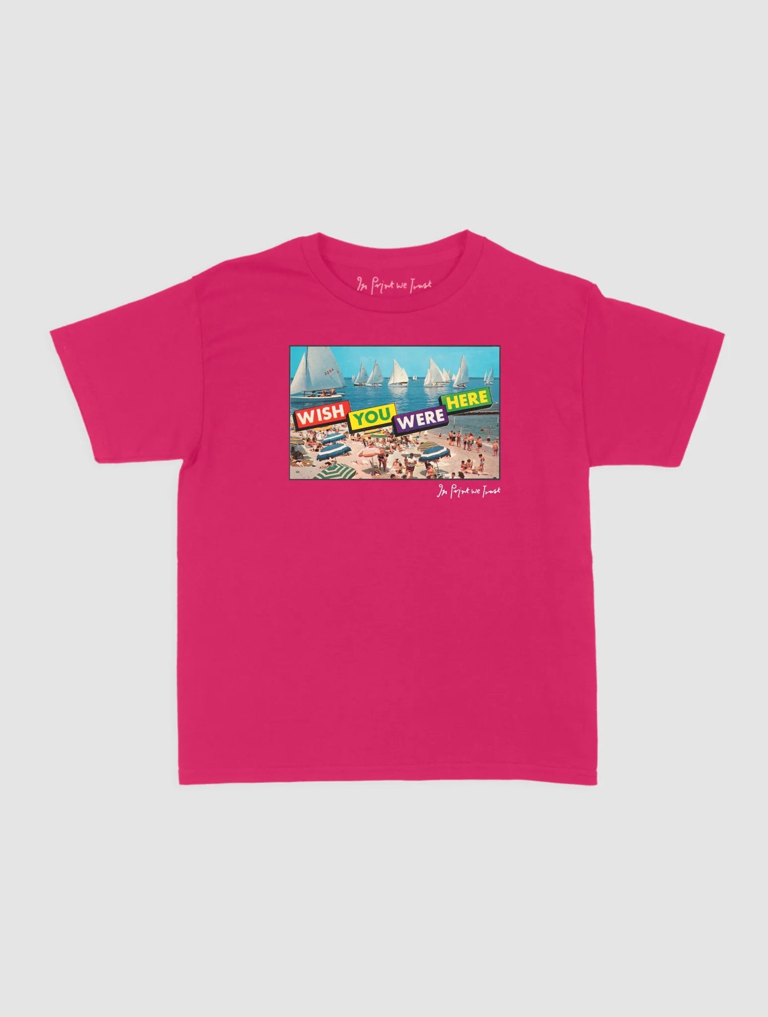 wish you were here baby tee - In Print We Trust