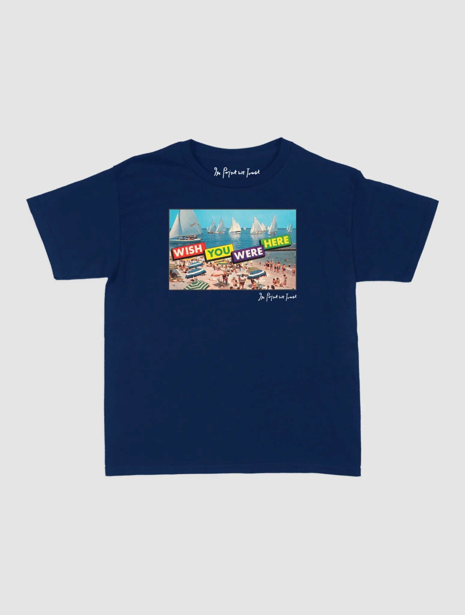 wish you were here baby tee - In Print We Trust