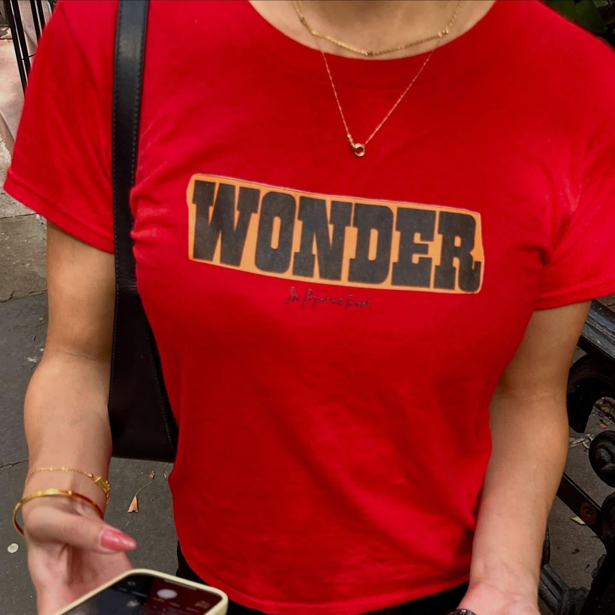 wonder baby tee - In Print We Trust