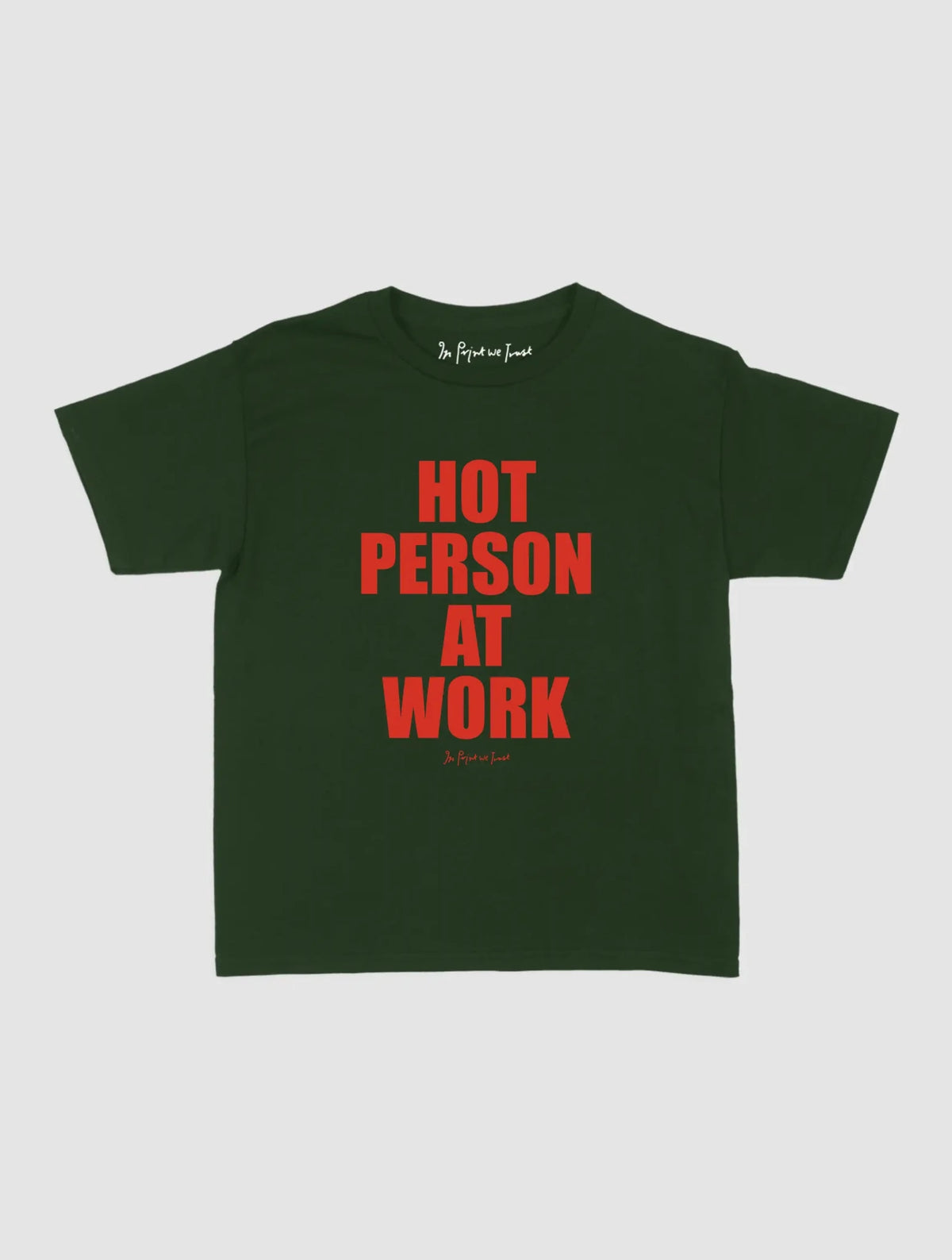 work baby tee - In Print We Trust