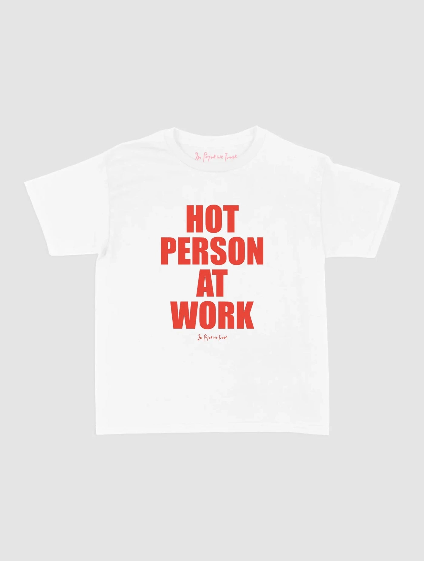 work baby tee - In Print We Trust