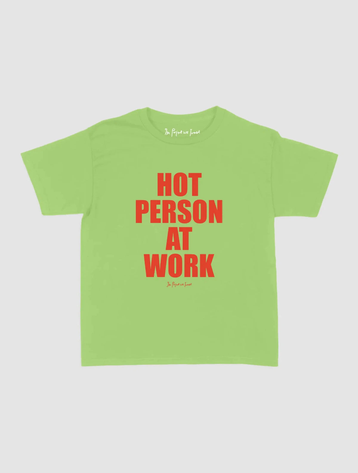 work baby tee - In Print We Trust