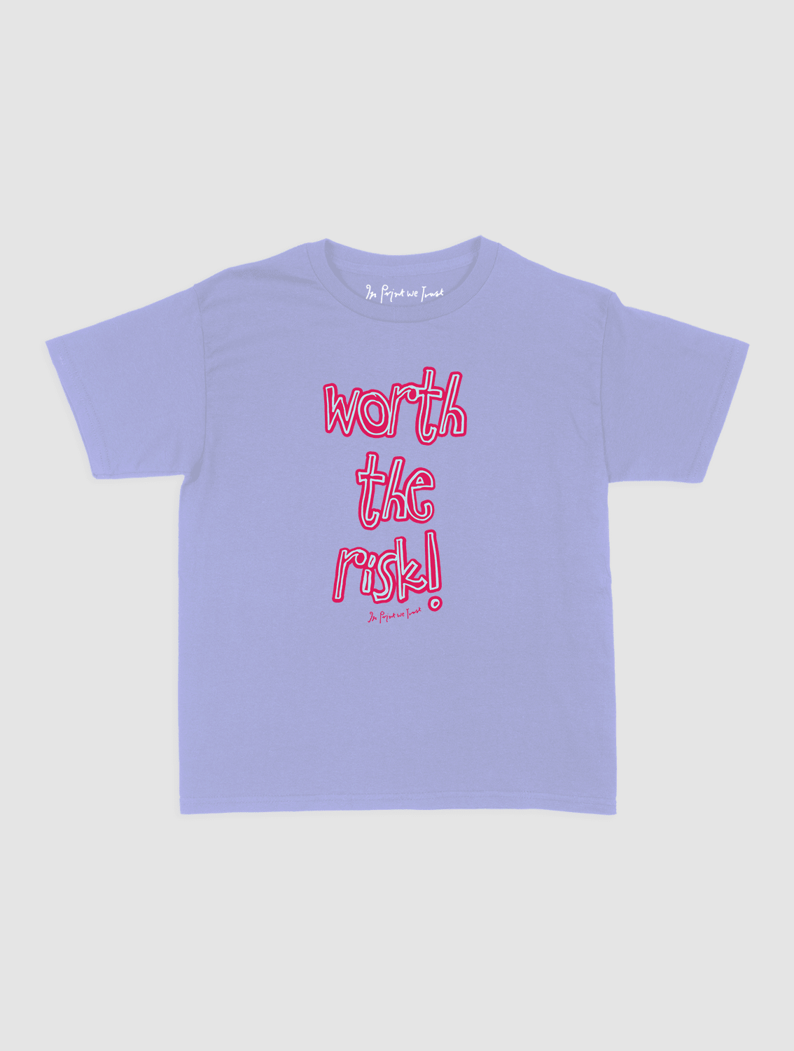 worth the risk! baby tee - In Print We Trust