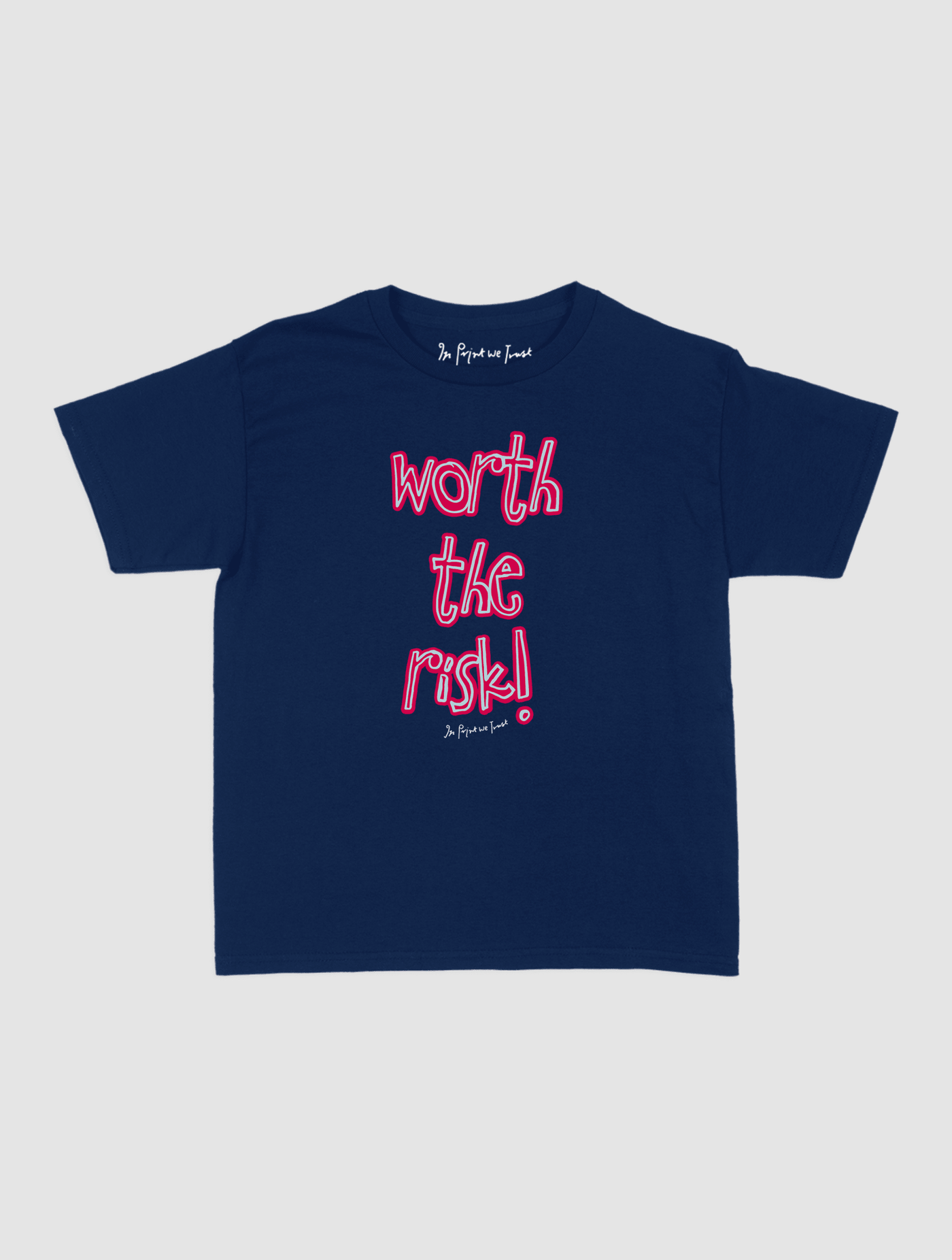 worth the risk! baby tee - In Print We Trust
