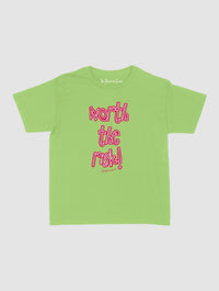 worth the risk! baby tee - In Print We Trust