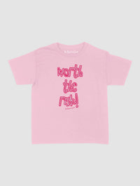 worth the risk! baby tee - In Print We Trust
