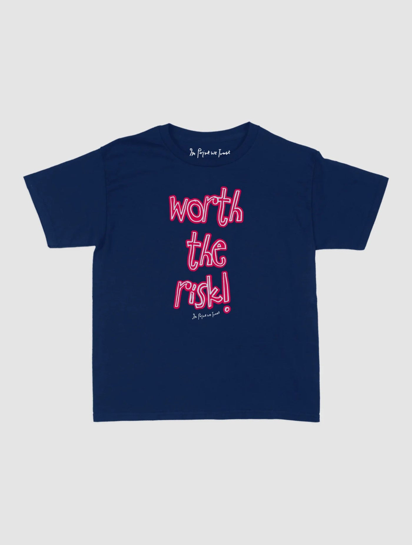 worth the risk! baby tee - In Print We Trust