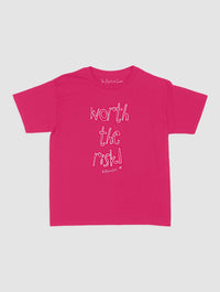worth the risk! baby tee - In Print We Trust