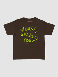 would i lie to you baby tee - In Print We Trust