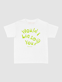 would i lie to you baby tee - In Print We Trust