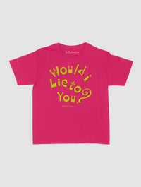 would i lie to you baby tee - In Print We Trust