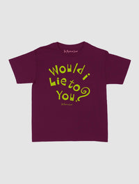 would i lie to you baby tee - In Print We Trust