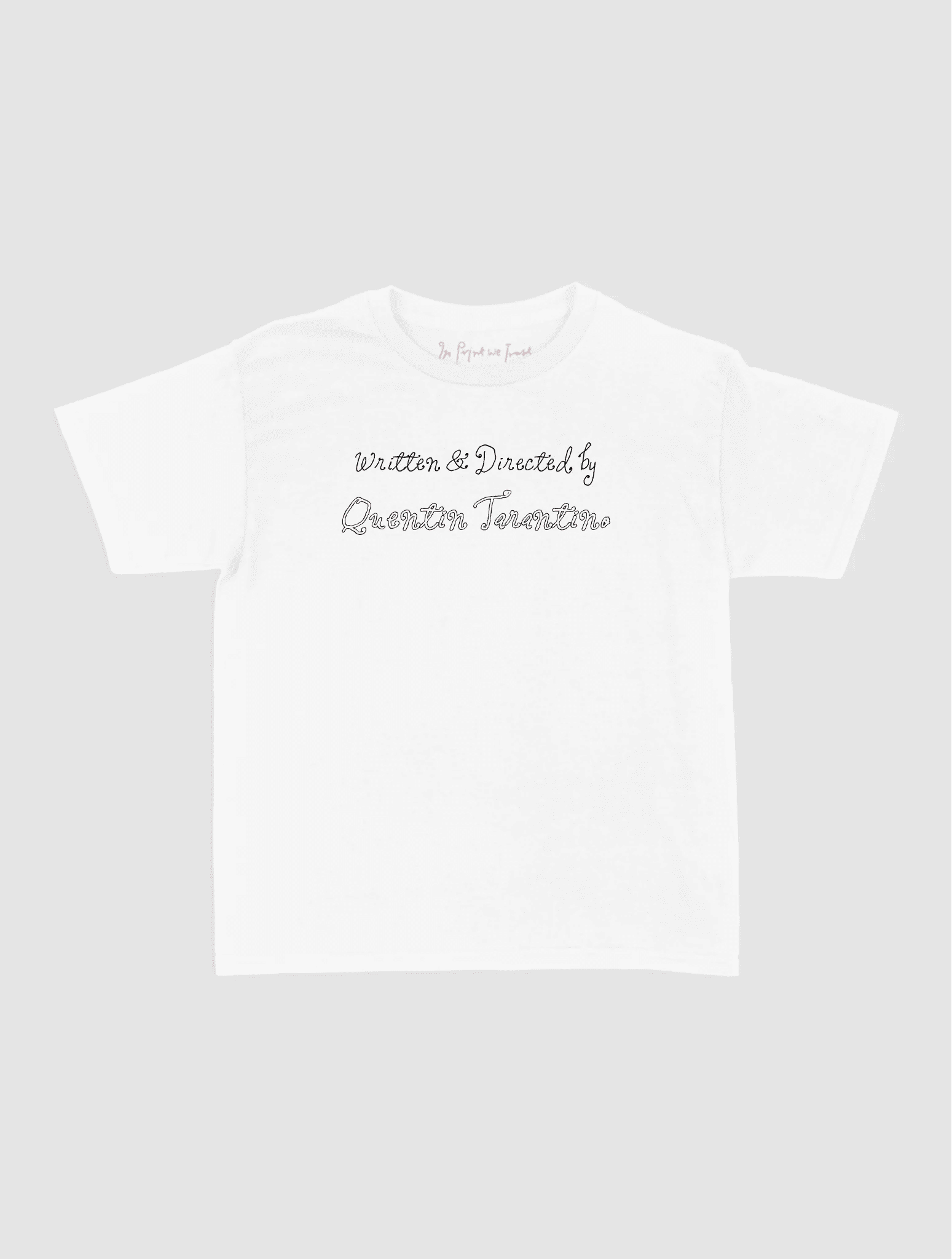 written & directed by custom baby tee - In Print We Trust
