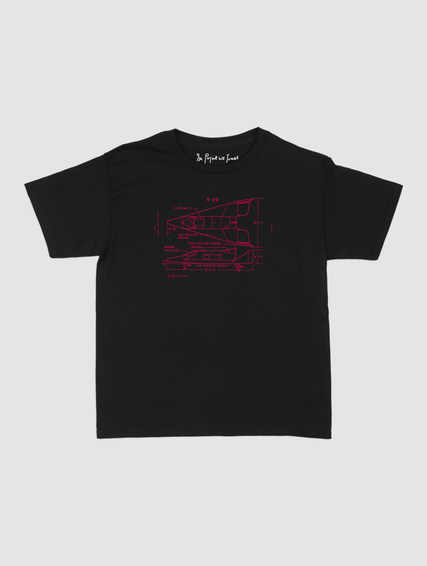 x-20 baby tee - In Print We Trust