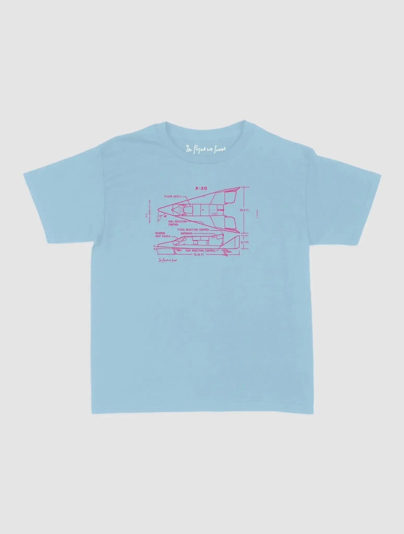 x-20 baby tee - In Print We Trust