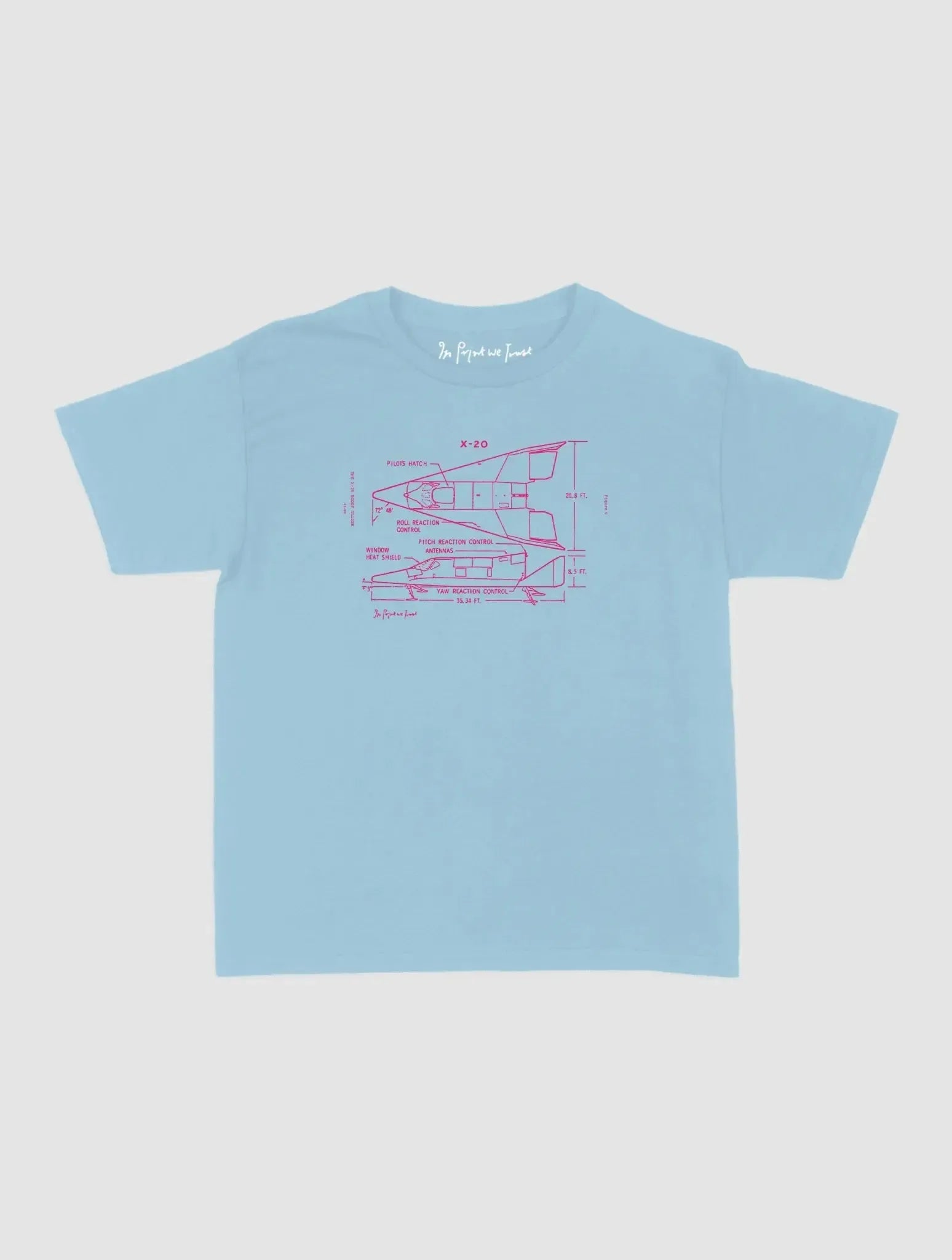 x-20 baby tee - In Print We Trust