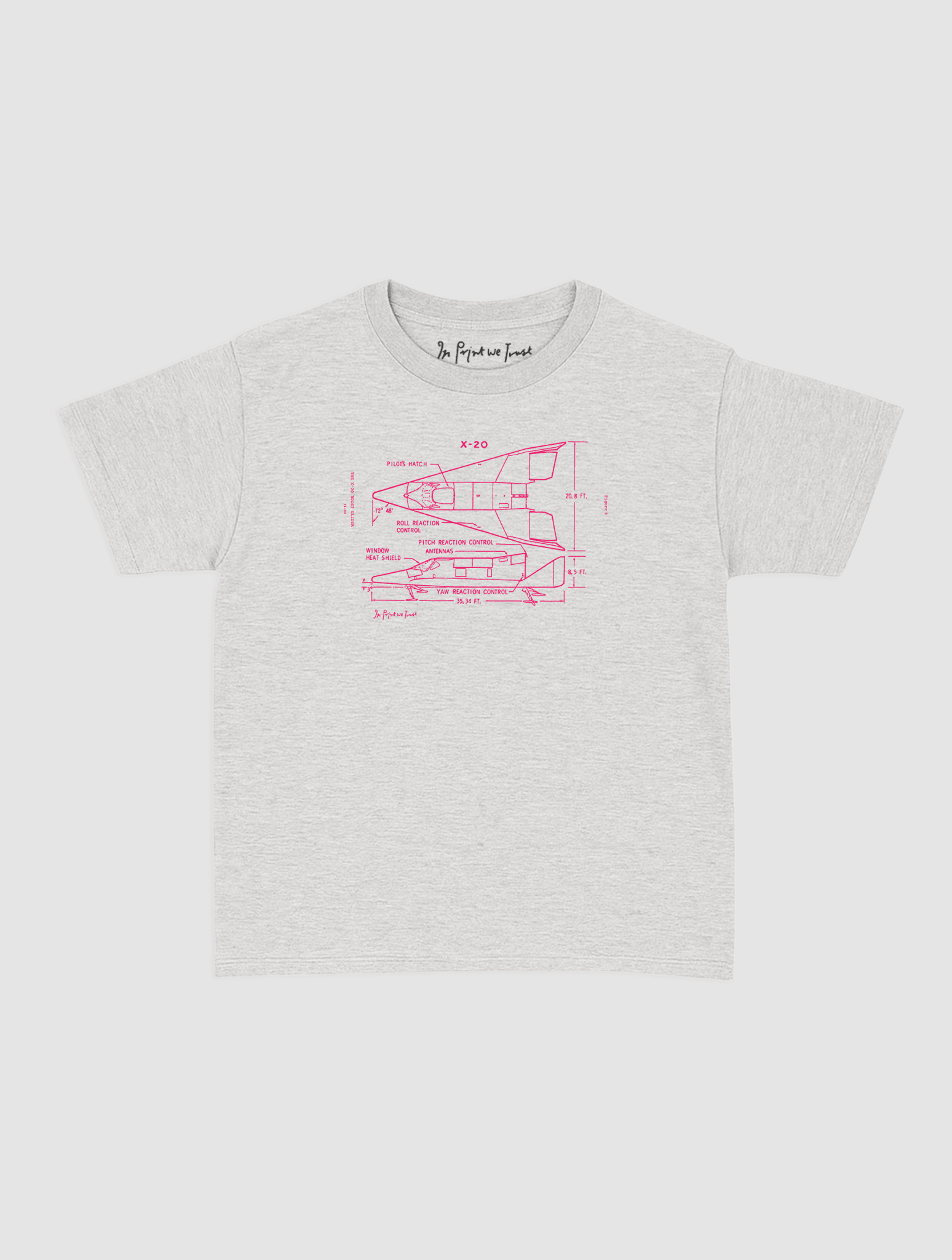 x-20 baby tee - In Print We Trust