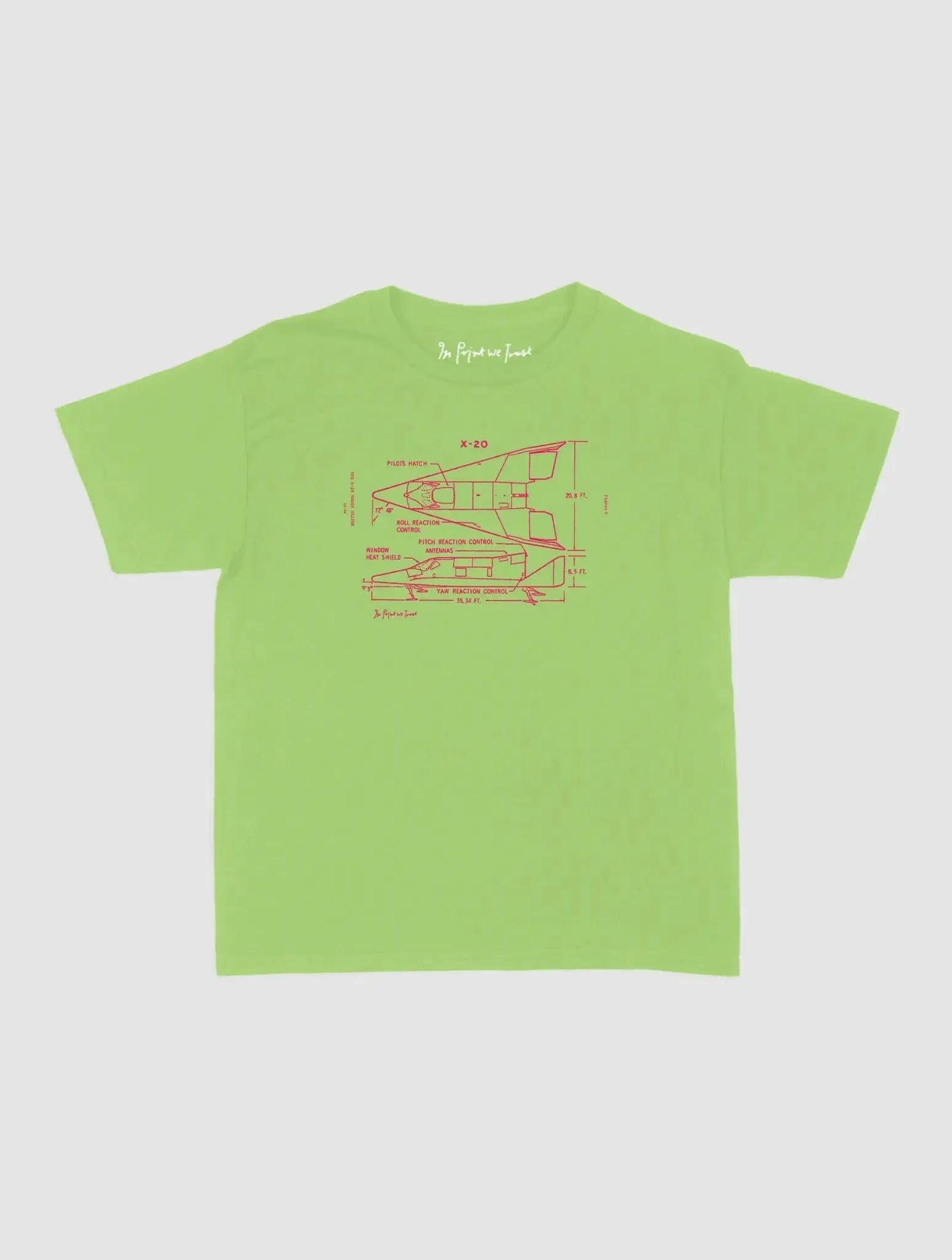 x-20 baby tee - In Print We Trust