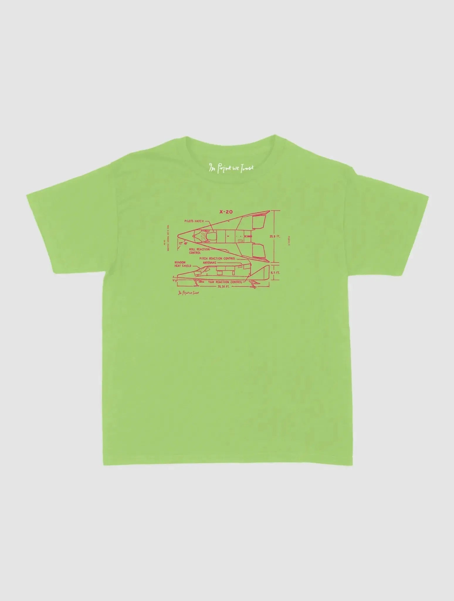 x-20 baby tee - In Print We Trust