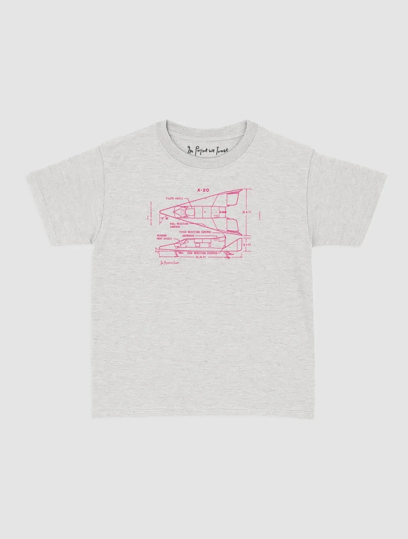 x-20 baby tee - In Print We Trust