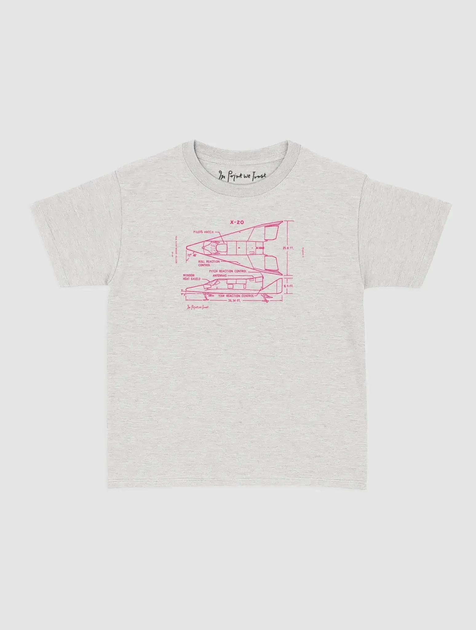 x-20 baby tee - In Print We Trust