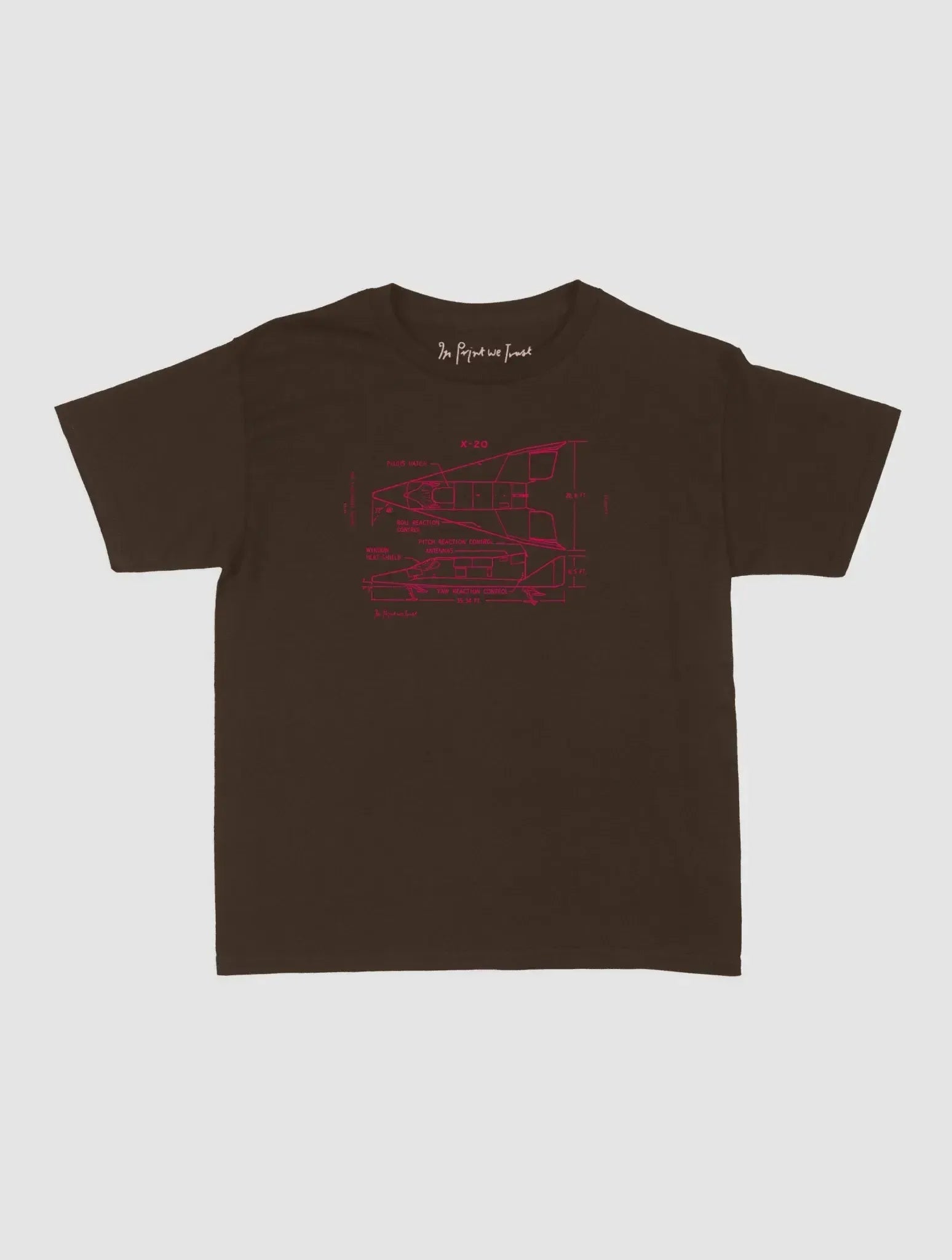 x-20 baby tee - In Print We Trust