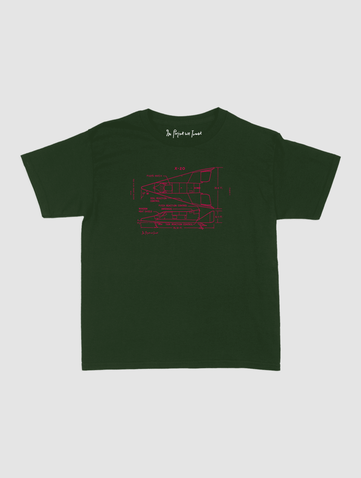 x-20 baby tee - In Print We Trust
