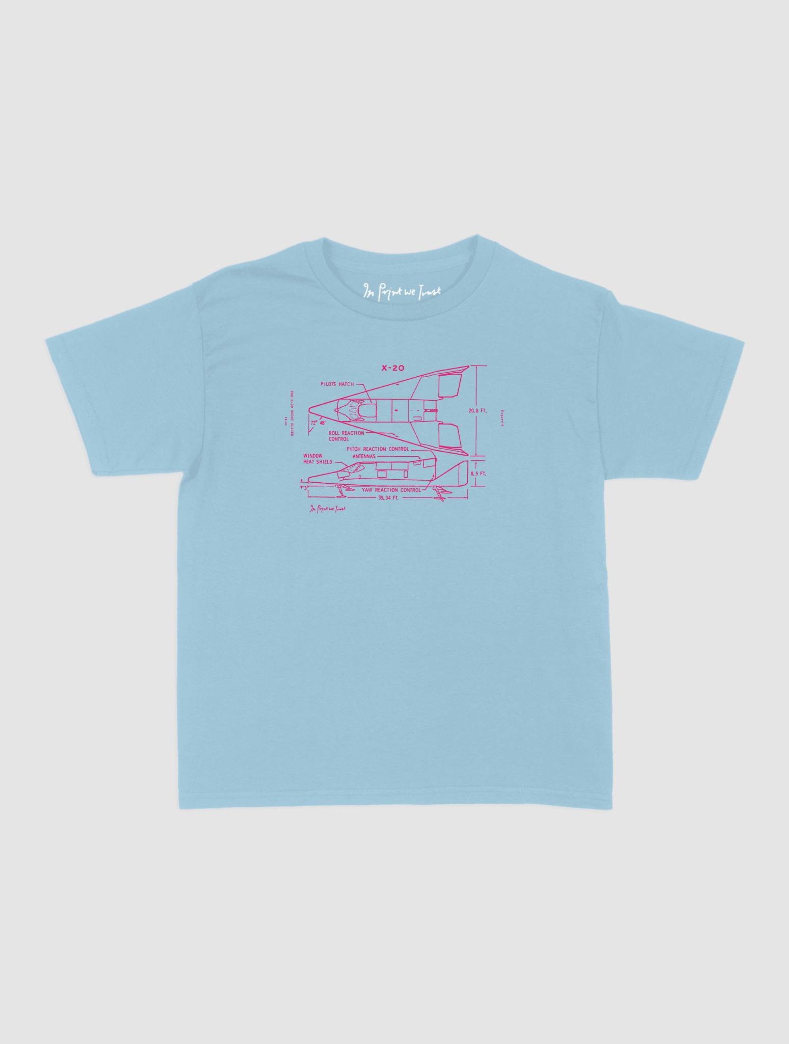 x-20 baby tee - In Print We Trust