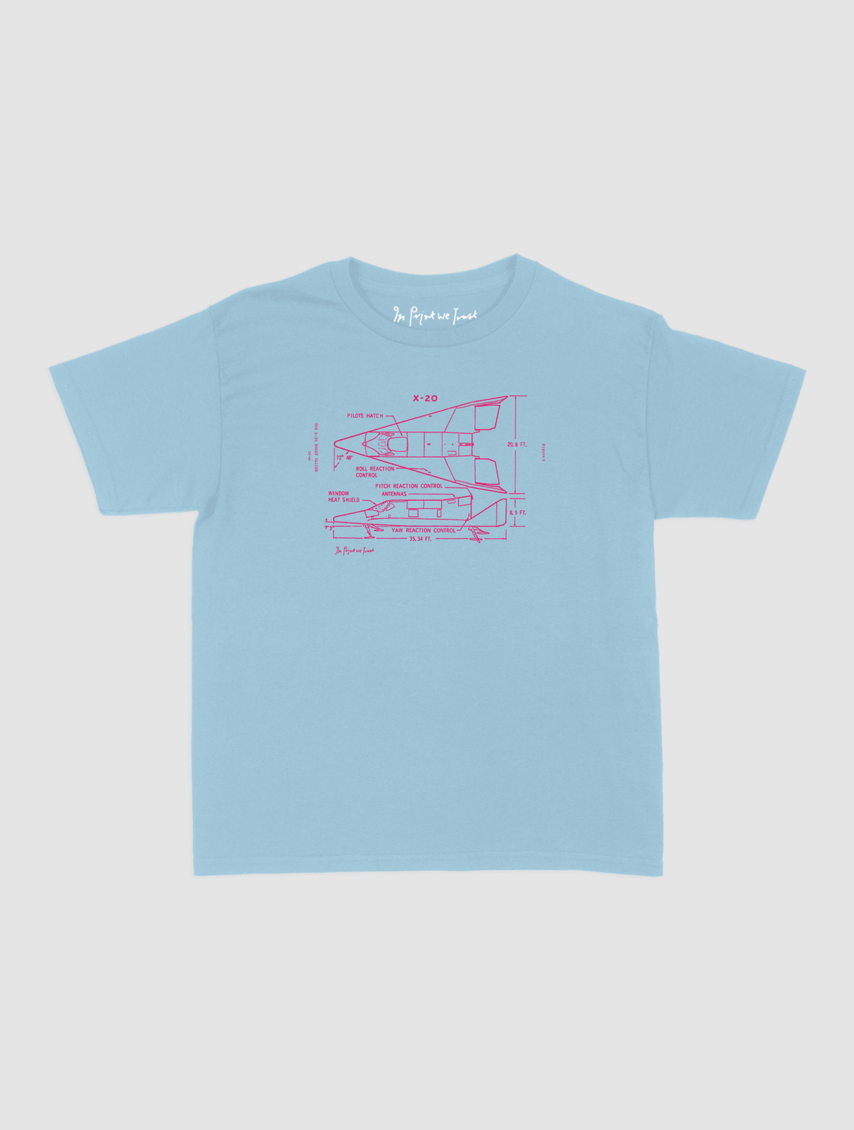 x-20 baby tee - In Print We Trust